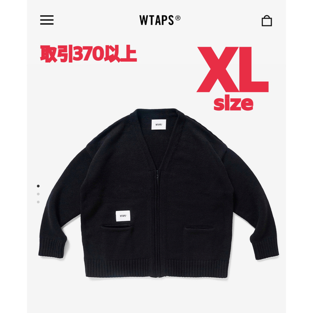 WTAPS 2022FW PALMER SWEATER BLACK XLサイズ39tcry