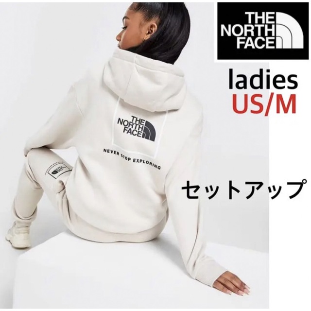 海外限定】TNF スウェット セットアップ アイボリー 日本Lサイズ