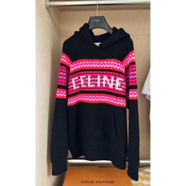 人気急上昇中 CELINE ニット パーカー 22aw BOY DOLL レザージャケット