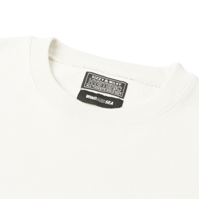 HYSTERIC GLAMOUR WDS CREW NECK SWEAT 白L-tops.edu.ng