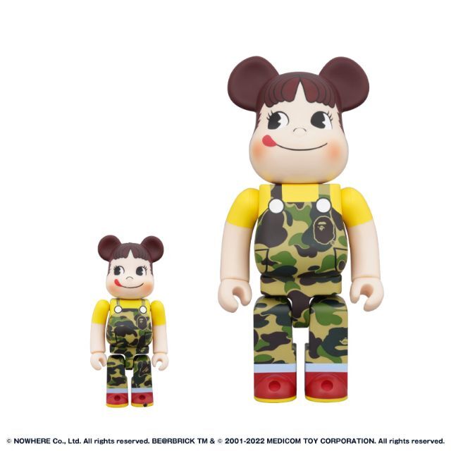 BE@RBRICK BAPE × ペコちゃん 100% & 400% グリーン - www ...