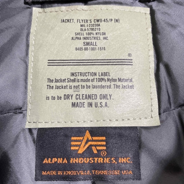 ALPHA INDUSTRIES(アルファインダストリーズ)のアルファインダストリー社CWU-45/P メンズのジャケット/アウター(フライトジャケット)の商品写真