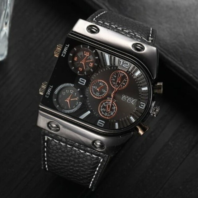 ブラック新品 送料込み デュアルタイプgggアウトドア メンズ腕時計