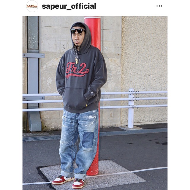 幅広type FR2 × sapeur Dennis Rodman ヴィンテージパーカー XL - パーカー