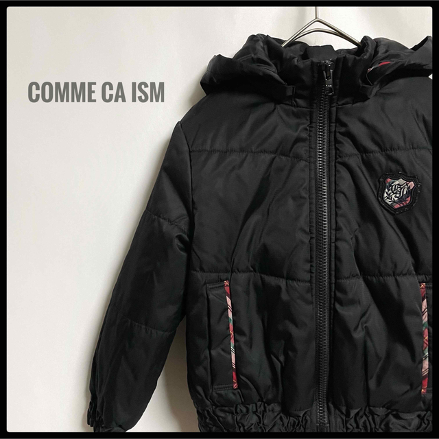 COMME CA ISM 黒　ダウンジャケット　子供服　中綿ブルゾン　ジャンパー | フリマアプリ ラクマ