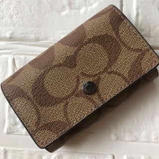 コーチ(COACH)のCOACH人気シグネチャー キーリング付き5連キーケースメンズレディース(キーケース)