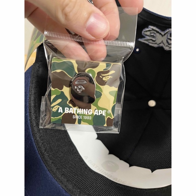 A BATHING APE キャップ　ピンバッジ付き　CDG