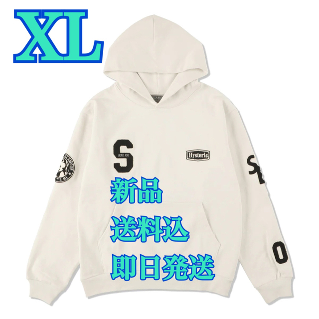 大感謝セール】 XL HYSTERIC GLAMOUR X WDS VARSITY HOODIE メンズ