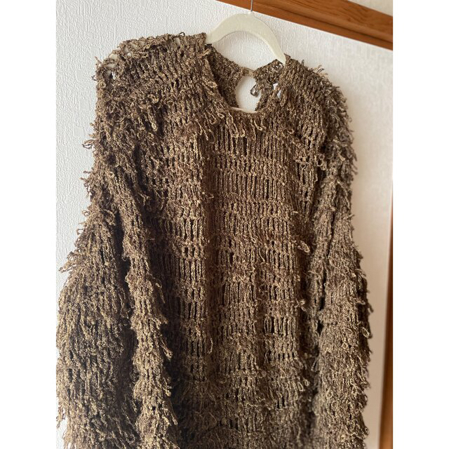 CLANE(クラネ)のCLANE クラネ　VOLUME FRINGE LONG TOPS レディースのトップス(ニット/セーター)の商品写真