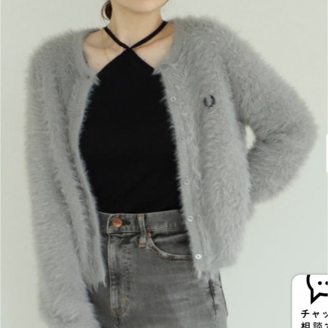 BEAMS×FRED PERRY シャギーカーディガン BEAMS×FRED PERRY シャギーカーディガン