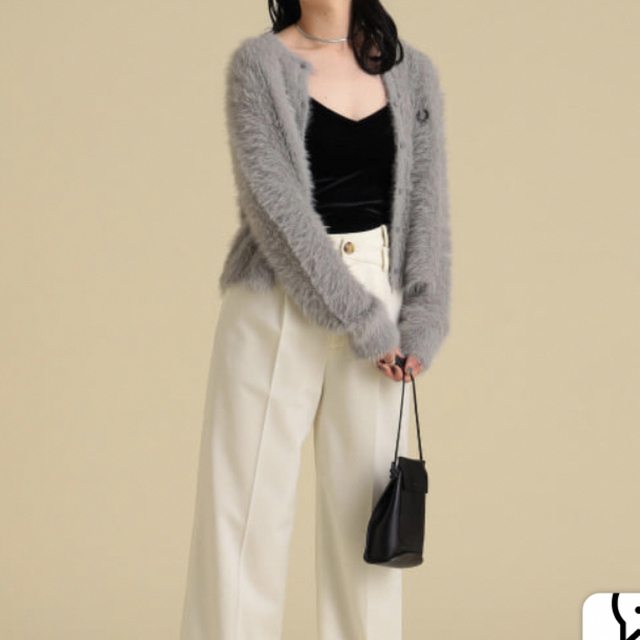 BEAMS×FRED PERRY シャギーカーディガン BEAMS×FRED PERRY シャギーカーディガン