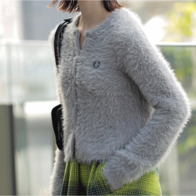 BEAMS×FRED PERRY シャギーカーディガン BEAMS×FRED PERRY シャギーカーディガン
