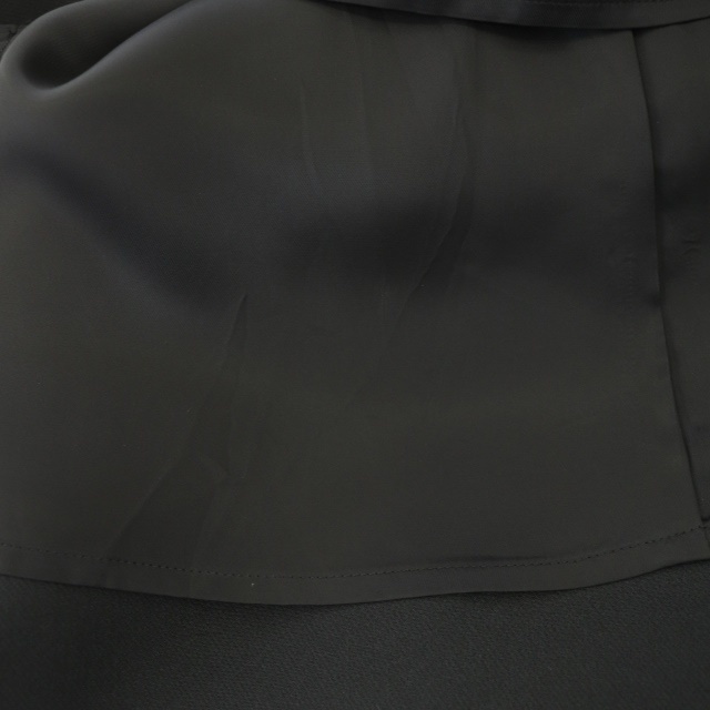 DESIGNWORKS(デザインワークス)のデザインワークス マトラッセフレアスカート ロング 40 黒 ブラック レディースのスカート(ロングスカート)の商品写真