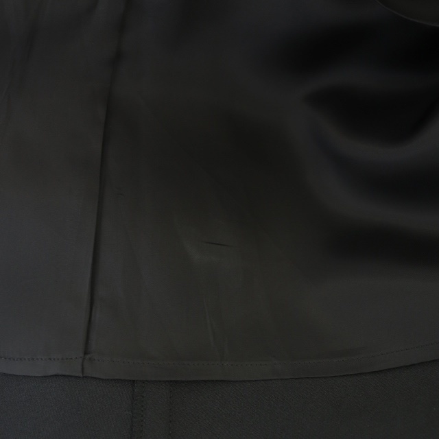 DESIGNWORKS(デザインワークス)のデザインワークス マトラッセフレアスカート ロング 40 黒 ブラック レディースのスカート(ロングスカート)の商品写真