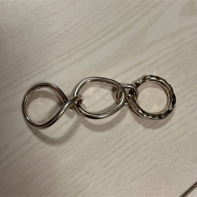 e.m.(イーエム)のe.m.シルバー変形3連リング レディースのアクセサリー(リング(指輪))の商品写真