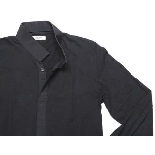 ザラ(ZARA)の中古品★ZARAMAN ザラマン★スタンドカラー長袖シャツ★L★40 ブラック黒(シャツ)