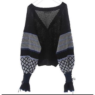 マメ(mame)のmame Volume Sleeve Knit Cardigan(カーディガン)