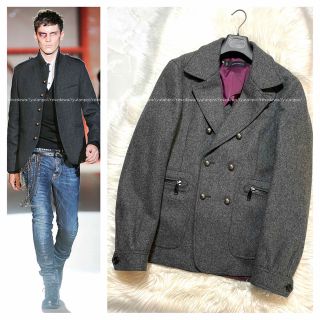 DSQUARED2 - 新品 DSQUARED2 デニム袖付/13スター釦内ボアチェック