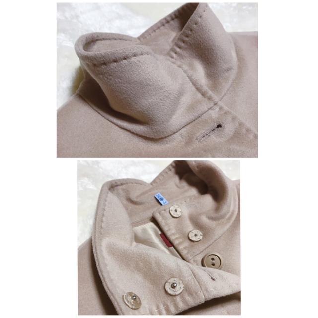 Max Mara(マックスマーラ)の【美品】MAX MARA STUDIOピュアウール100% ステンカラーコート レディースのジャケット/アウター(ロングコート)の商品写真