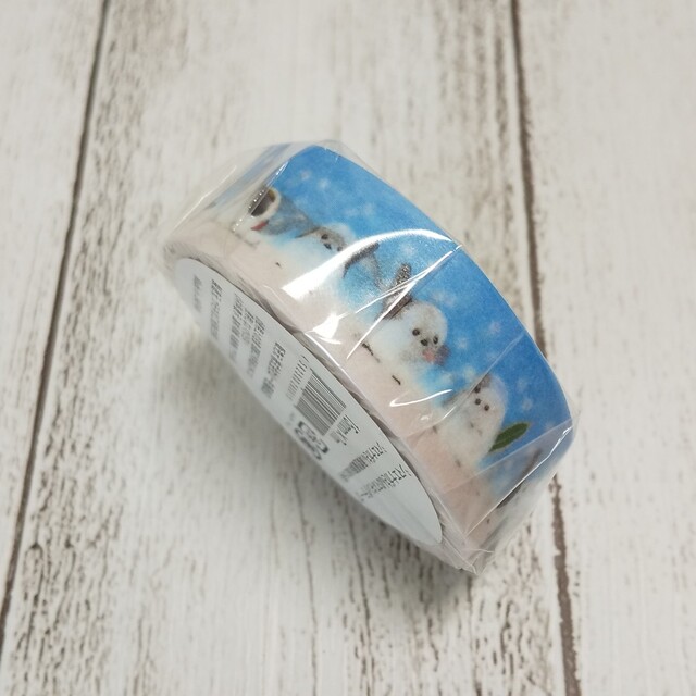 mt(エムティー)の北海道在住 シマエナガさんのマスキングテープ (雪) インテリア/住まい/日用品の文房具(テープ/マスキングテープ)の商品写真