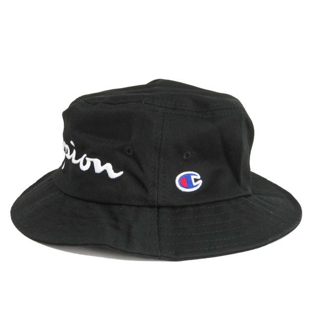 Champion(チャンピオン)の送無■新品タグ付き【チャンピオン】BIGロゴ刺しゅうハット 帽子 ブラック メンズの帽子(ハット)の商品写真