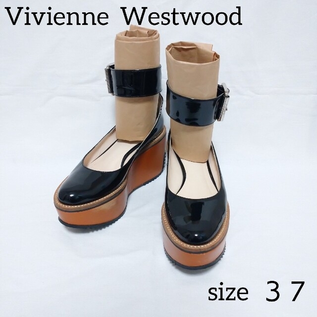 vivienne westwood プラットフォーム ベルト パンプス 黒 | フリマアプリ ラクマ