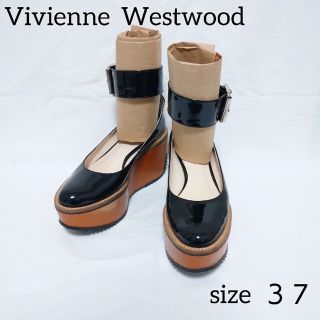 ヴィヴィアンウエストウッド(Vivienne Westwood)のvivienne westwood プラットフォーム ベルト パンプス 黒(ハイヒール/パンプス)