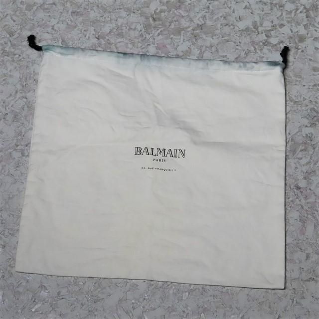 BALMAIN(バルマン)のバルマンロゴ布巾着袋バッグ保存袋BALMAIN大きめ靴シューズ入れ メンズのバッグ(トートバッグ)の商品写真