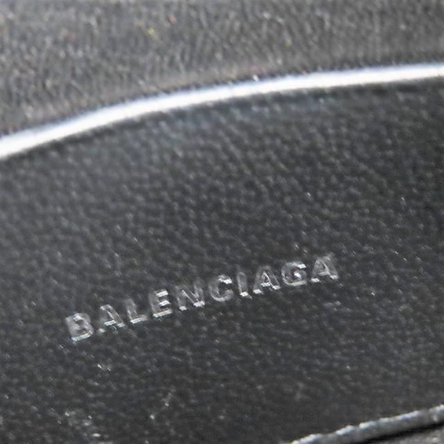 新品BALENCIAGAシルバーレザーポーチ小物入れ財布カードケースバレンシアガ