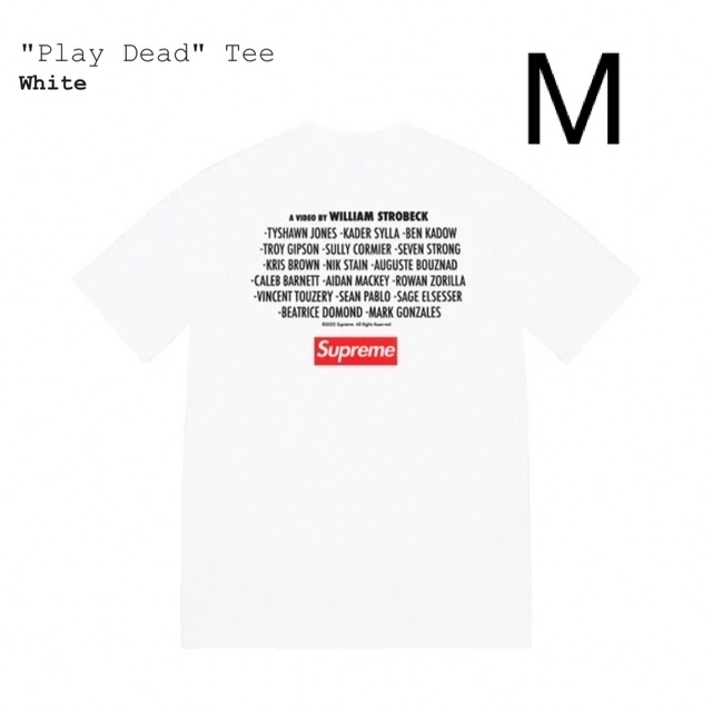 Supreme(シュプリーム)のsupreme Play Dead Tee  Mサイズ メンズのトップス(Tシャツ/カットソー(半袖/袖なし))の商品写真