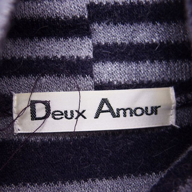 other(アザー)のドゥーザムール deux amour ボーダー ニット ワンピース フリル 長袖 レディースのワンピース(ひざ丈ワンピース)の商品写真