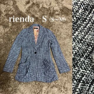 リエンダ(rienda)のrienda ツイードテーラードジャケット(テーラードジャケット)