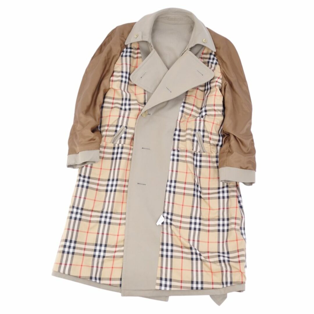 BURBERRY(バーバリー)の極美品 Vintage バーバリー Burberrys コート トレンチコート コットン100％ 裏チェック アウター メンズ S ベージュ メンズのジャケット/アウター(トレンチコート)の商品写真