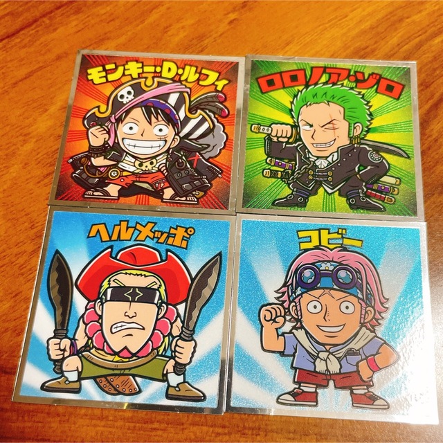 ONE PIECE(ワンピース)のビックリマンチョコ ワンピース シール4枚セット エンタメ/ホビーのおもちゃ/ぬいぐるみ(キャラクターグッズ)の商品写真