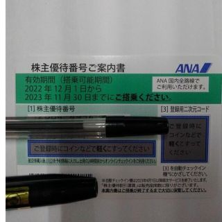 エーエヌエー(ゼンニッポンクウユ)(ANA(全日本空輸))の全日空国内線搭乗優待券１枚(その他)