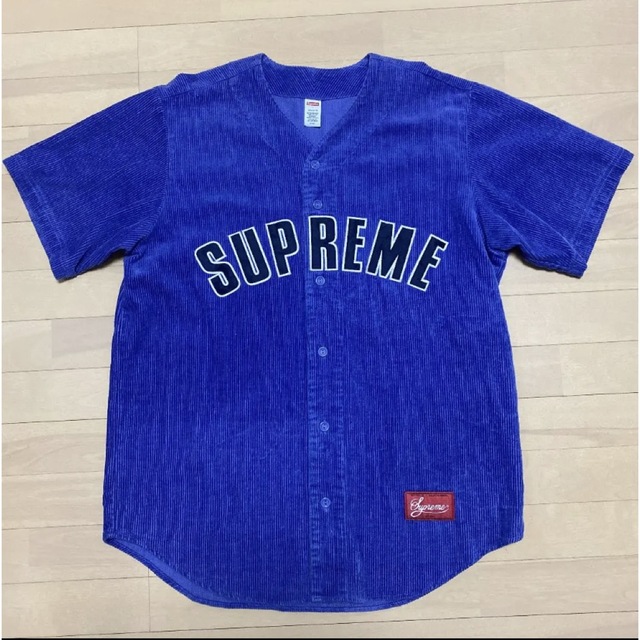 18ss Supreme corduroy baseball jersey L 売れ筋ランキングも 51.0