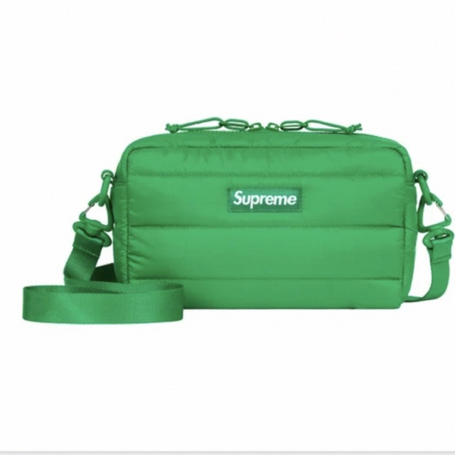 supreme puffer side bag　グリーン Green