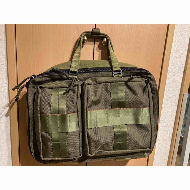 BEAMS PLUS×BRIEFING 別注 3WAY BAG オリーブカーキ