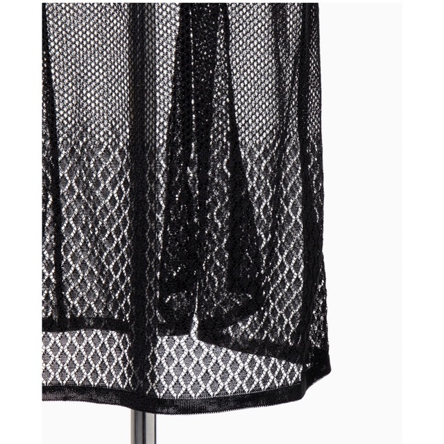 mame(マメ)の新品mame High Neck Mesh Dress - black レディースのワンピース(ロングワンピース/マキシワンピース)の商品写真