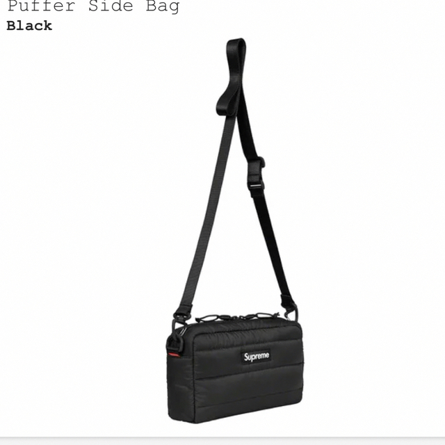 Supreme Puffer Side Bag "Black" 3