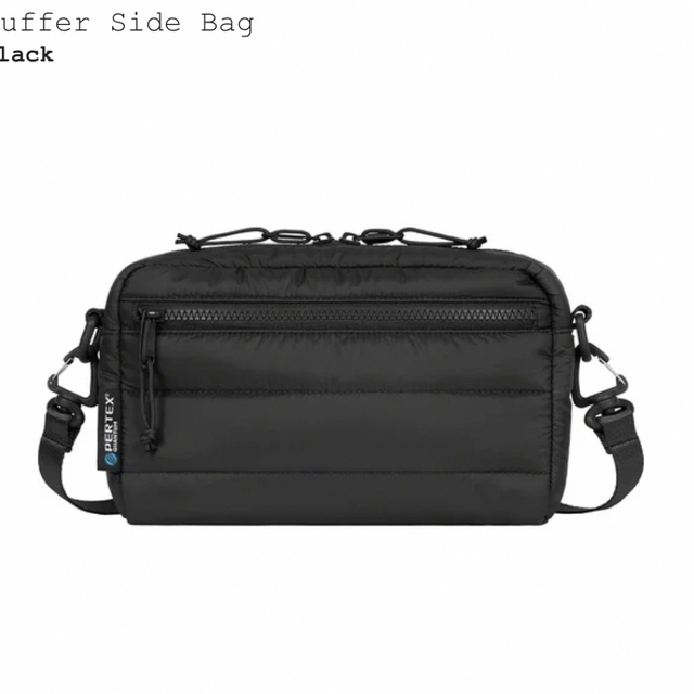 Supreme Puffer Side Bag "Black" 2