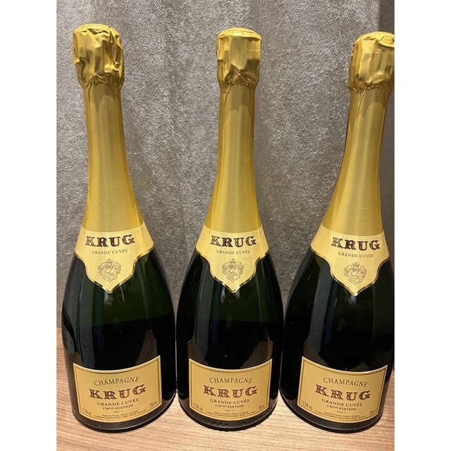 未開封 クリュッグ グランキュヴェ KRUG 3本  送料無料