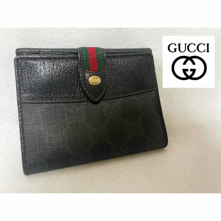 Gucci - グッチ 二つ折り 財布 ミニ財布 オールドグッチ シェリーライン 