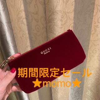 グッチ(Gucci)の新品　★グッチ　ポーチ　化粧ポーチ　コスメポーチ　ワインレッド　スモール(ポーチ)