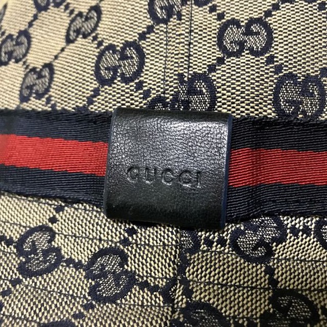 Gucci(グッチ)の超レア！！極美品！GUCCI  グッチ モノグラム ハット 帽子 XLサイズ メンズの帽子(ハット)の商品写真