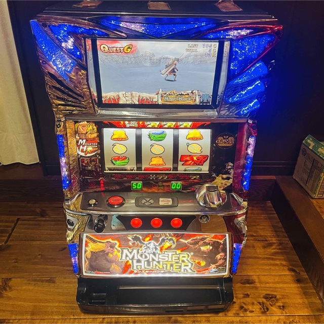 テーブルゲーム/ホビーパチスロ 初代モンスターハンター　白ロム　コイン不要機　オートプレイ