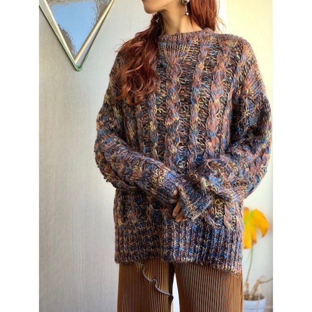 mame(マメ)のmame Multi Color Cable Knit Pullover レディースのトップス(ニット/セーター)の商品写真