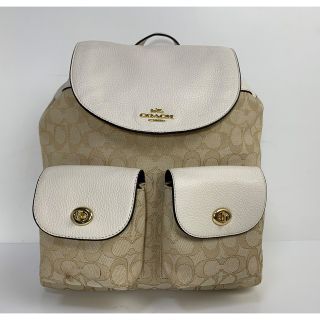 コーチ(COACH)の美品★コーチ COACH シグネチャー バックパック リュックサック(リュック/バックパック)