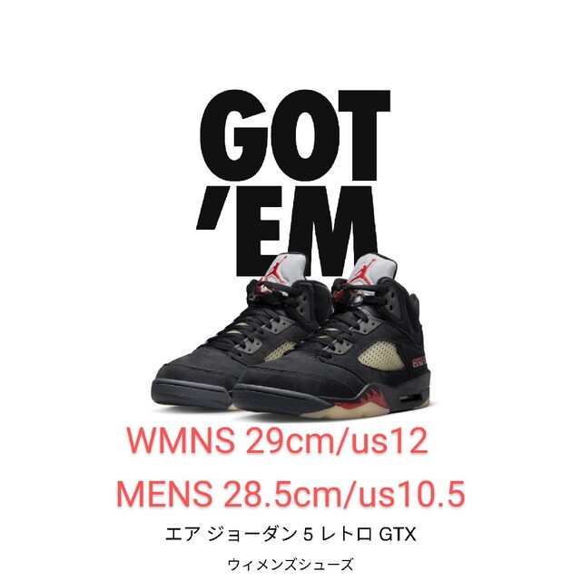 スニーカーNike WMNS Air Jordan 5 Retro GORE-TEX