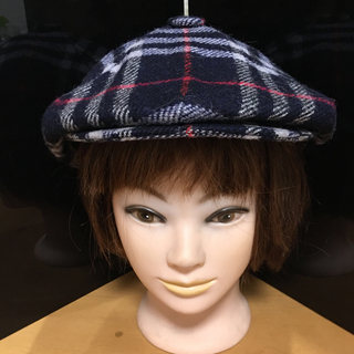 バーバリー(BURBERRY)のイギリス製バーバリーの2way帽子(ハンチング/ベレー帽)